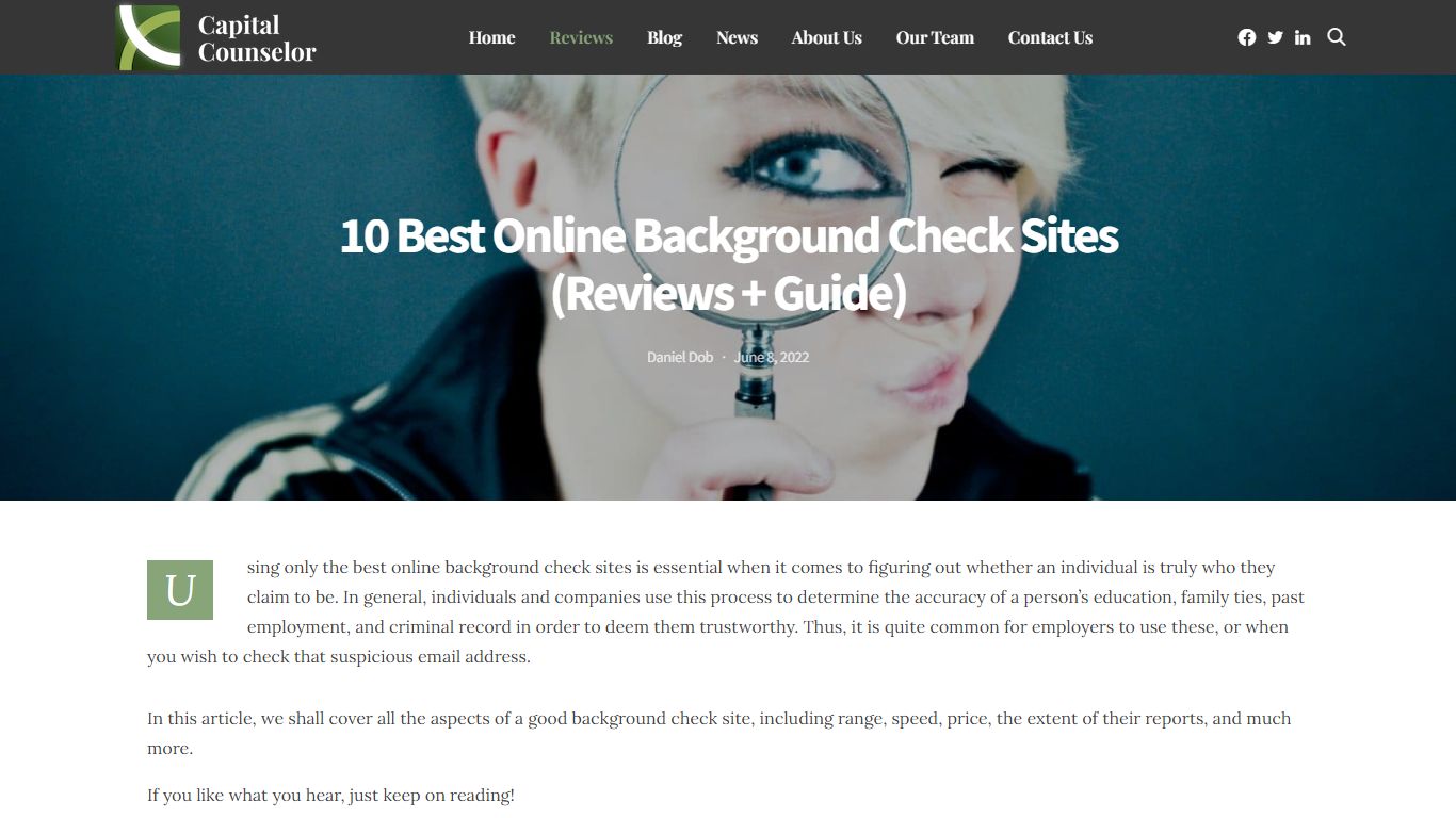 10 Best Online Background Check Sites (Reviews + Guide)